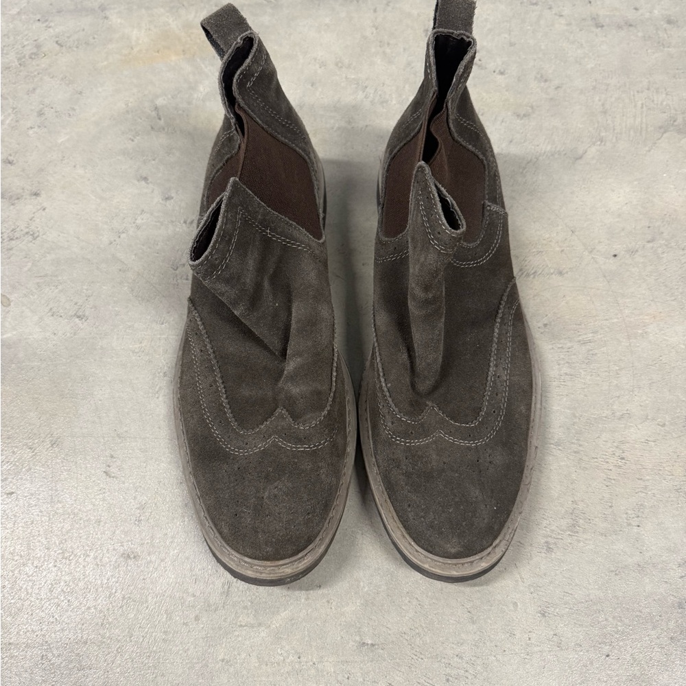 Men's Dark Brown Suede Boots